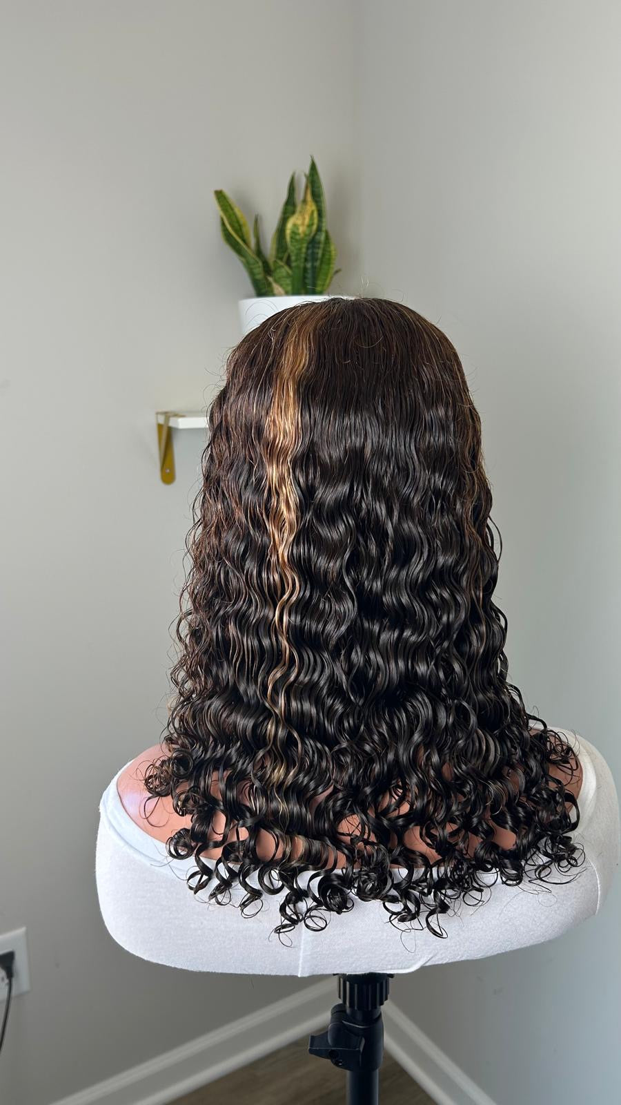Highlight Jerry Curly | HD Lace Wig | 100% Raw Human Hair Wig